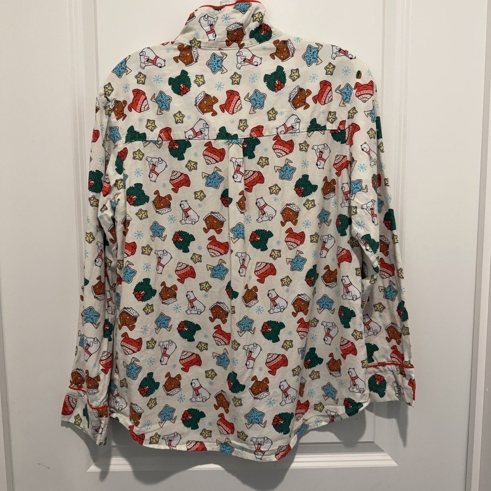 Wondershop Women's S 2-pc Set Pajama Set Pant Star Cocoa Bear Wreath‎ Winter - Picture 3 of 11